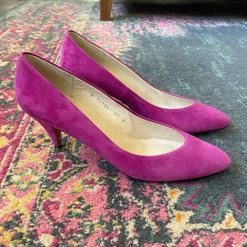 Vintage Fuchsia Caressa Spain Heels 💖